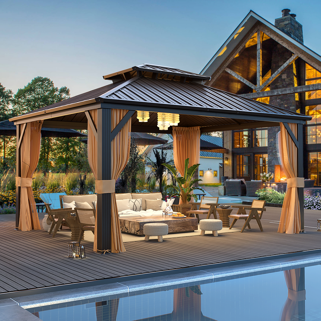 gazebo-with-a-metal-roof