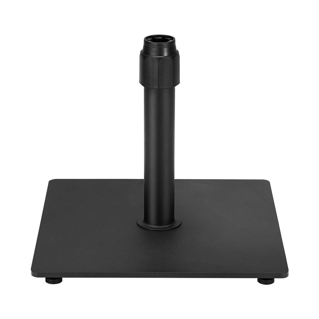 Allgoodsmarketstore 38 lbs Square Heavy-Duty Steel Plate Umbrella Base Stand for 1.5“ or 1.9” Poles, for Outdoor, Lawn, Deck, Poolside & Patio Umbrella Stands