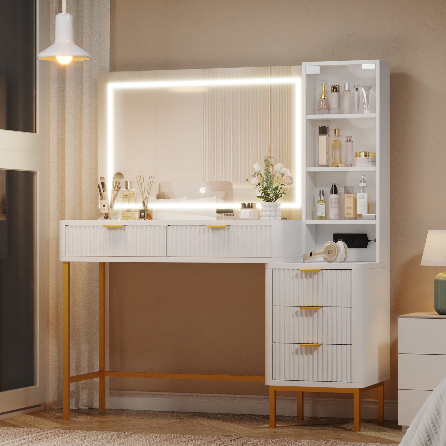 homrest-vanity-desk-with-mirror-lights-and-jewelry-storage-white