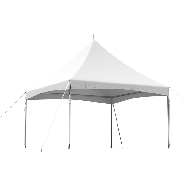 Allgoodsmarketstore 15x15 Ft Heavy Duty Tent Outdoor Wedding Tent Waterproof Patio Event Tents For Parties Holiday BBQ Events White