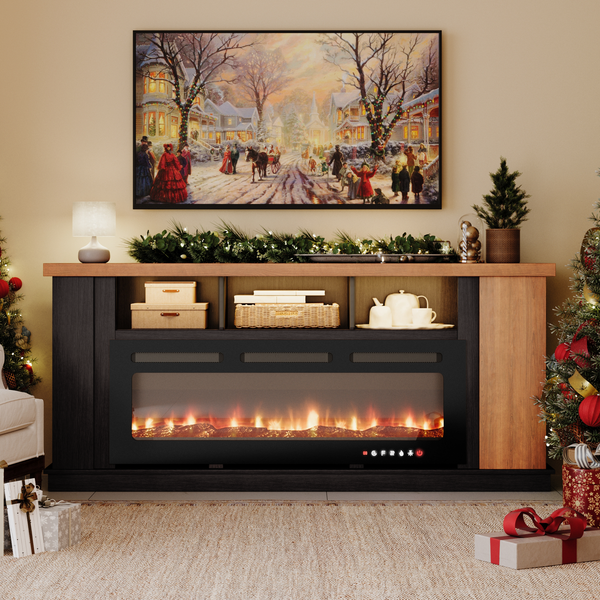 brown-electric-fireplace-tv-stand