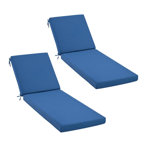 Allgoodsmarketstore Outdoor Lounge Chair Cushion Replacement Set of 2, Dark Blue