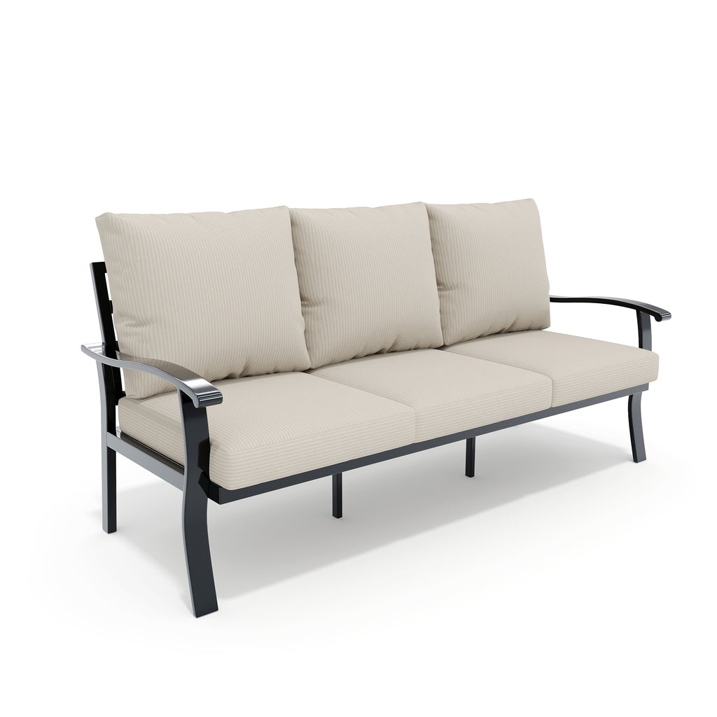 Allgoodsmarketstore Outdoor 3-Seater Sofa - Removable, Washable Cushions, Beige