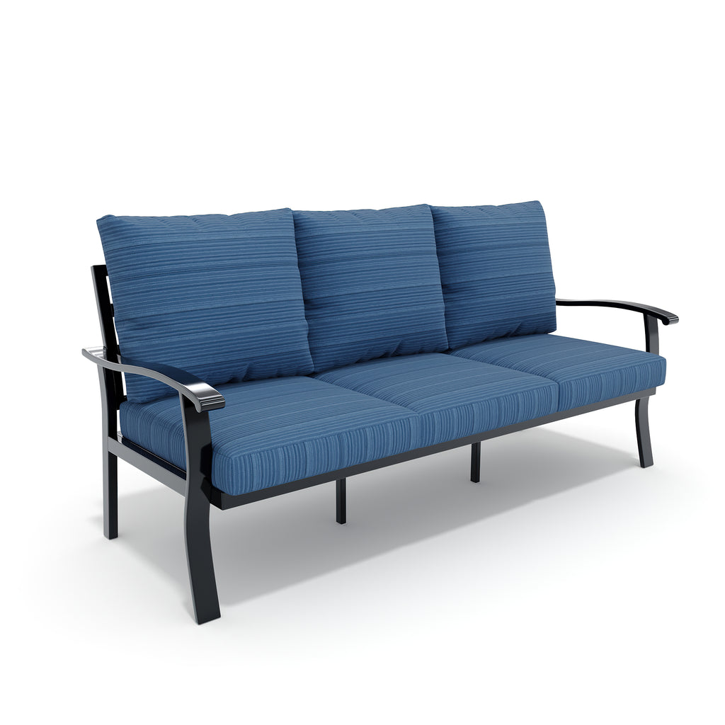 Allgoodsmarketstore Outdoor 3-Seater Sofa - Removable, Washable Cushions, Blue