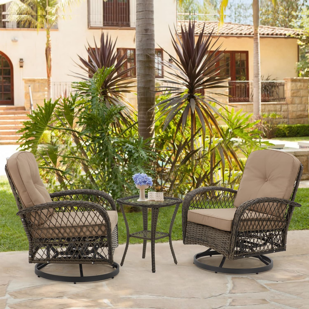 patio swivel glider chairs